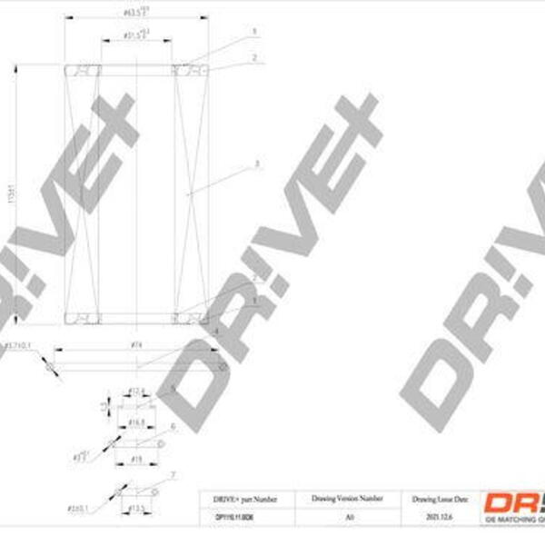 Olejový filtr DRIVE DP1110.11.0036