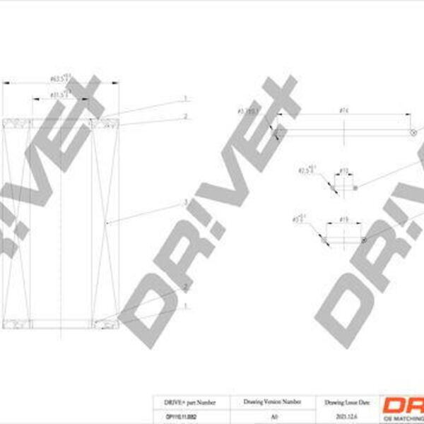 Olejový filtr DRIVE DP1110.11.0052