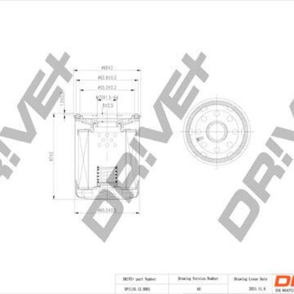 Olejový filtr DRIVE DP1110.11.0150
