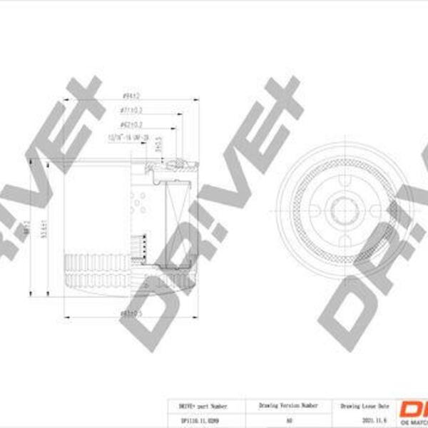 Olejový filtr DRIVE DP1110.11.0289