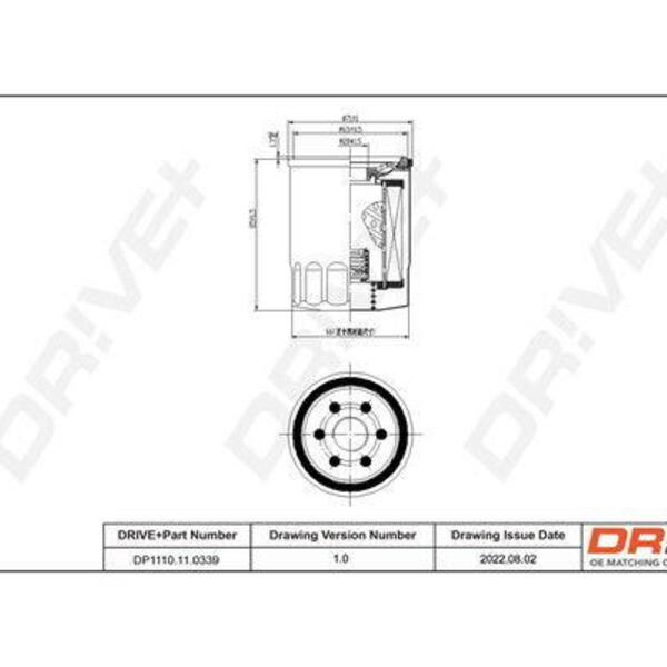 Olejový filtr DRIVE DP1110.11.0339