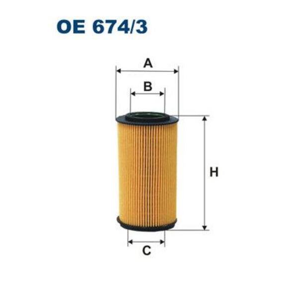 Olejový filtr FILTRON OE 674/3