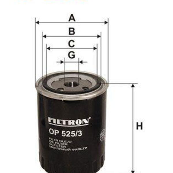 Olejový filtr FILTRON OP 525/3
