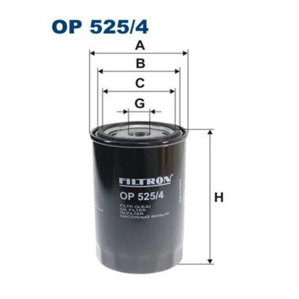 Olejový filtr FILTRON OP 525/4