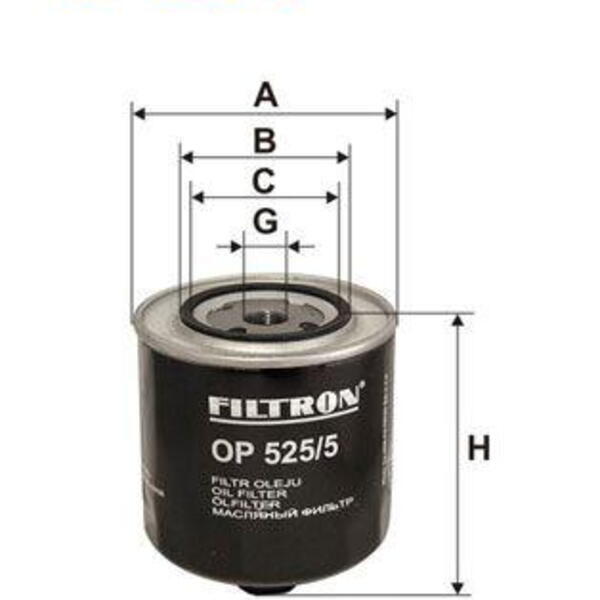 Olejový filtr FILTRON OP 525/5