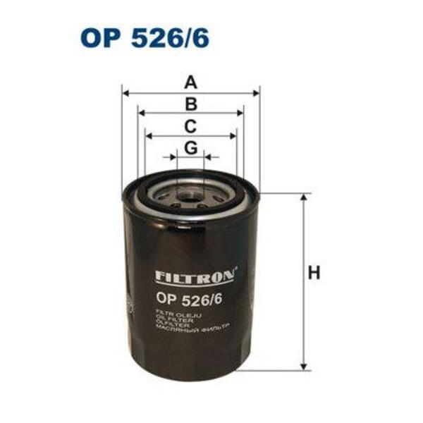Olejový filtr FILTRON OP 526/6