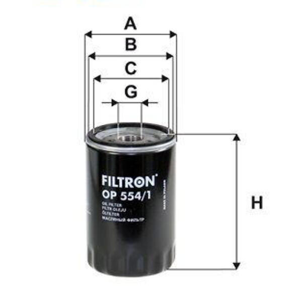 Olejový filtr FILTRON OP 554/1