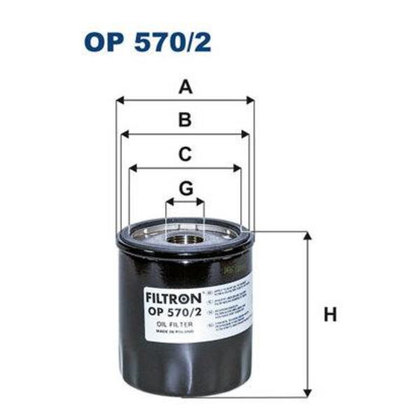 Olejový filtr FILTRON OP 570/2