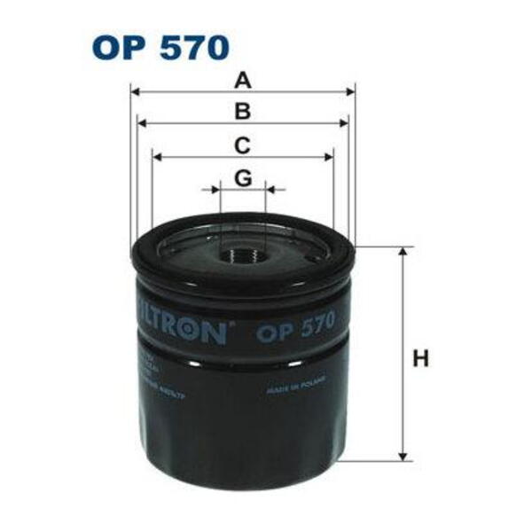 Olejový filtr FILTRON OP 570