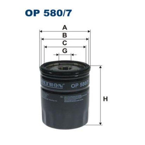 Olejový filtr FILTRON OP 580/7