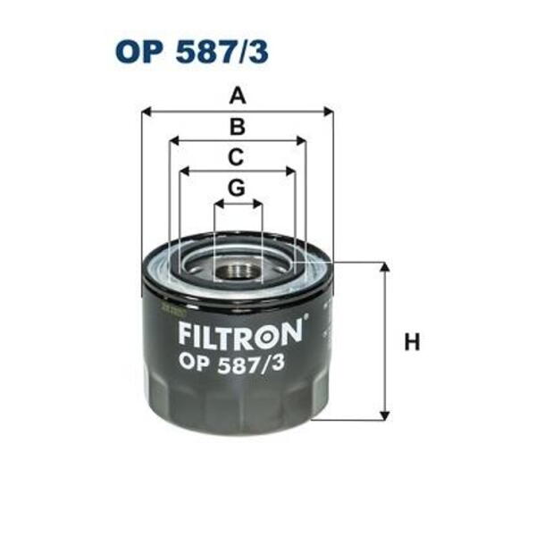 Olejový filtr FILTRON OP 587/3