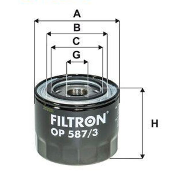 Olejový filtr FILTRON OP 587/3