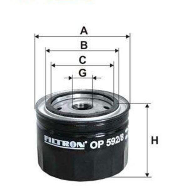 Olejový filtr FILTRON OP 592/8