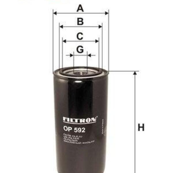 Olejový filtr FILTRON OP 592