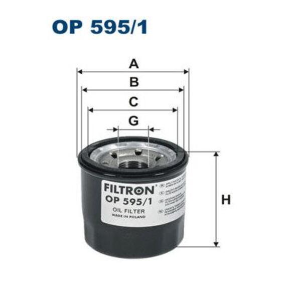 Olejový filtr FILTRON OP 595/1