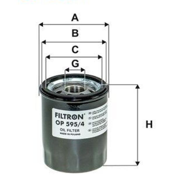 Olejový filtr FILTRON OP 595/4