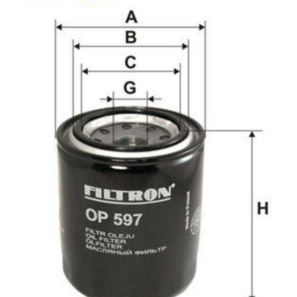 Olejový filtr FILTRON OP 597