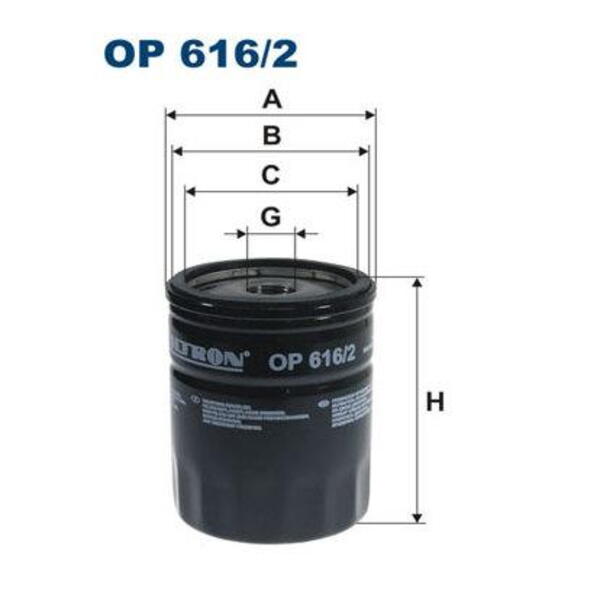 Olejový filtr FILTRON OP 616/2