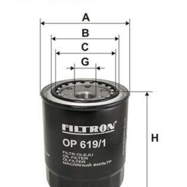 Olejový filtr FILTRON OP 619/1