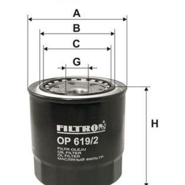 Olejový filtr FILTRON OP 619/2