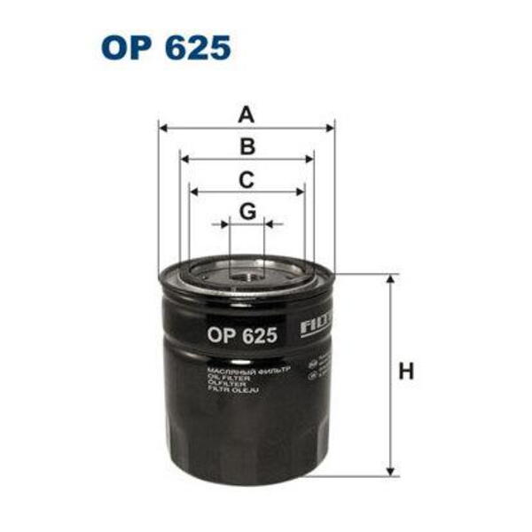 Olejový filtr FILTRON OP 625