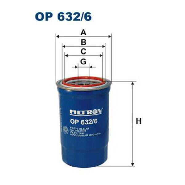 Olejový filtr FILTRON OP 632/6