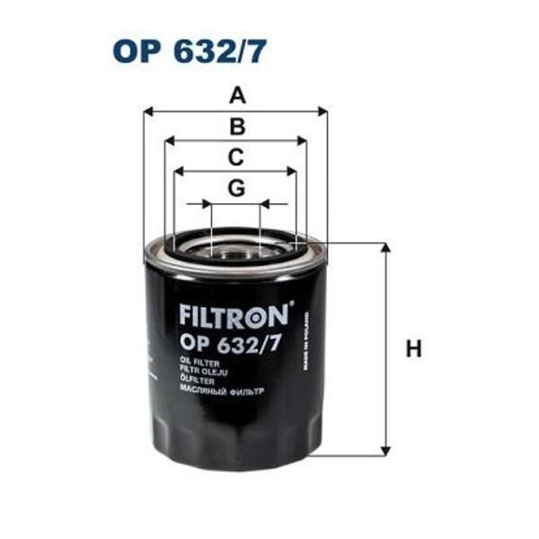 Olejový filtr FILTRON OP 632/7