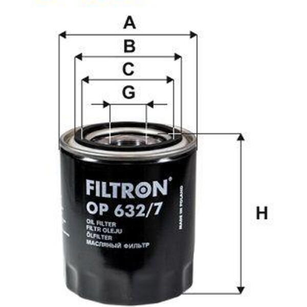 Olejový filtr FILTRON OP 632/7