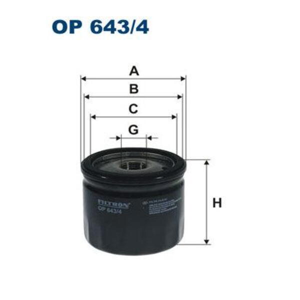 Olejový filtr FILTRON OP 643/4