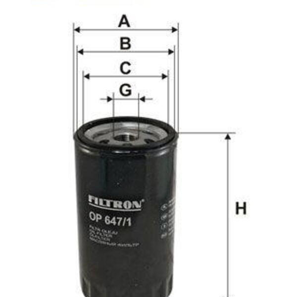 Olejový filtr FILTRON OP 647/1