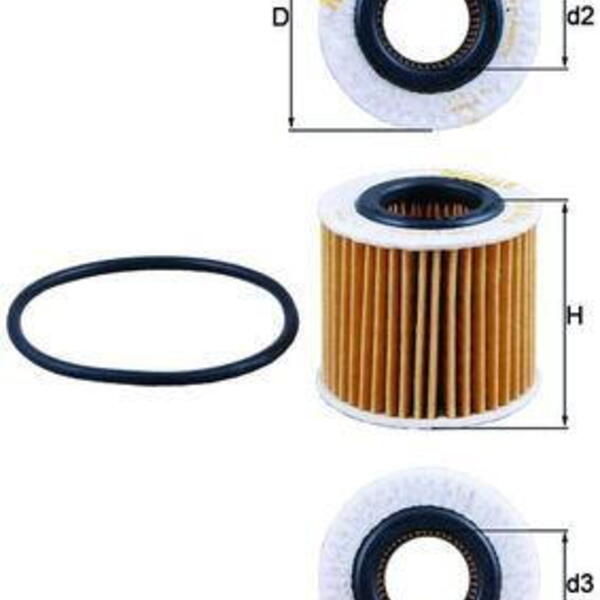 Olejový filtr KNECHT OX 416D1