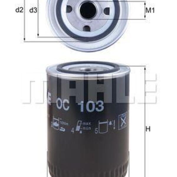 Olejový filtr MAHLE OC 103