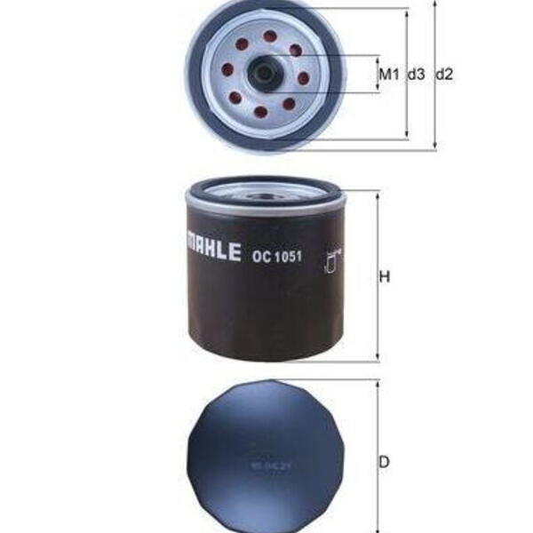 Olejový filtr MAHLE OC 1051