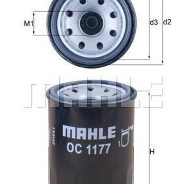 Olejový filtr MAHLE OC 1177