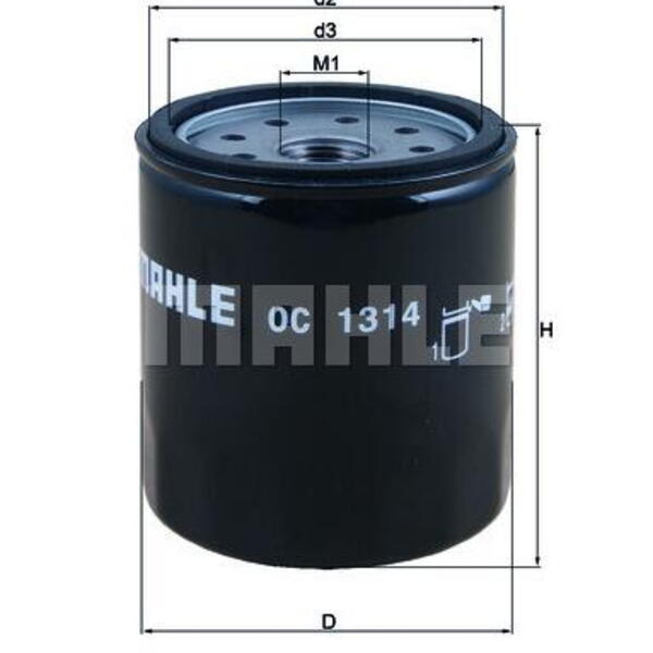 Olejový filtr MAHLE OC 1314