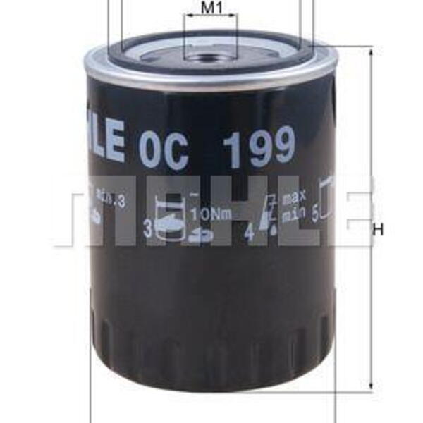 Olejový filtr MAHLE OC 199 OC 199