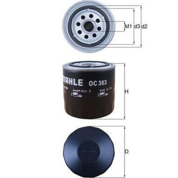 Olejový filtr MAHLE OC 383