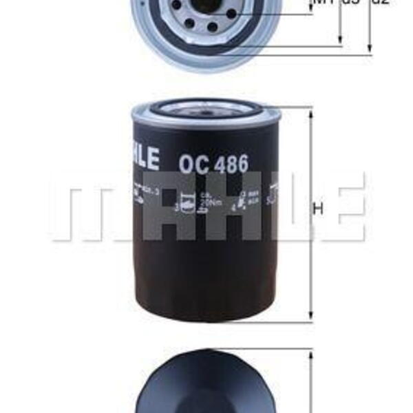 Olejový filtr MAHLE OC 486 OC 486