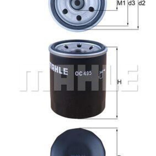 Olejový filtr MAHLE OC 495 OC 495
