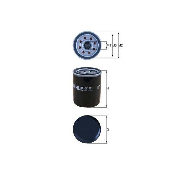 Olejový filtr MAHLE OC 521