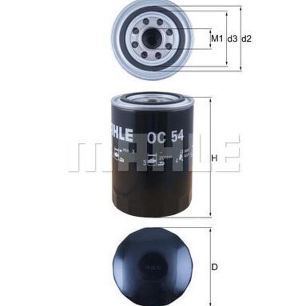 Olejový filtr MAHLE OC 54