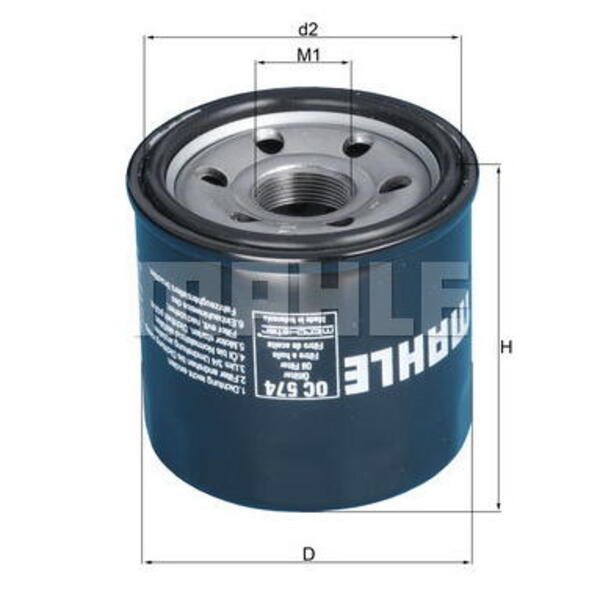 Olejový filtr MAHLE OC 574