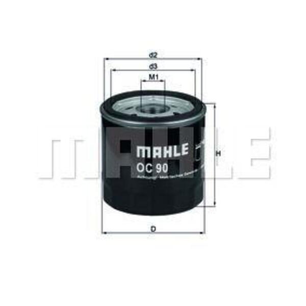 Olejový filtr MAHLE OC 90 OF