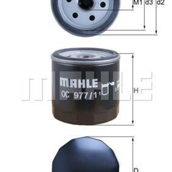 Olejový filtr MAHLE OC 977/1 OC 977/1
