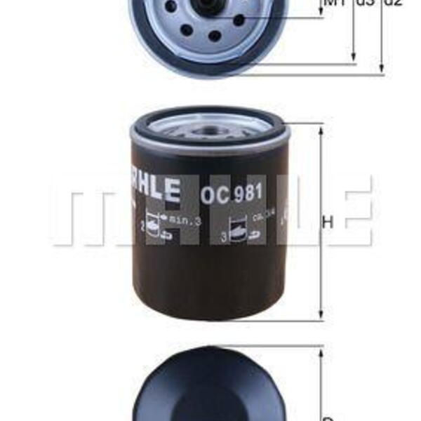 Olejový filtr MAHLE OC 981 OC 981