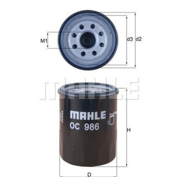 Olejový filtr MAHLE OC 986