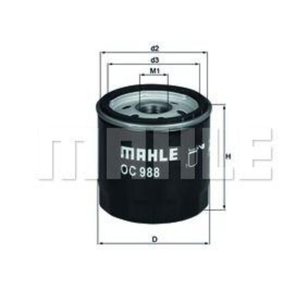 Olejový filtr MAHLE OC 988 OC 988