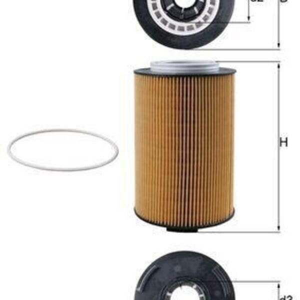 Olejový filtr MAHLE OX 1028D