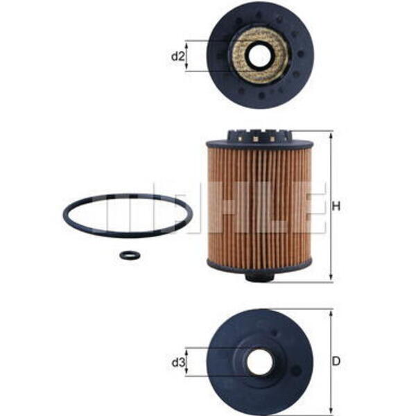 Olejový filtr MAHLE OX 1075D
