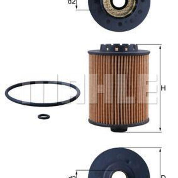 Olejový filtr MAHLE OX 1075D